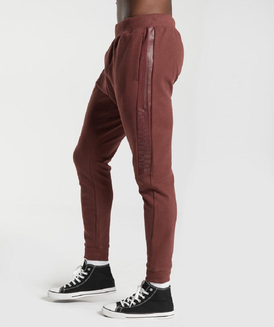 Pantalones Jogger Gymshark Bold React Hombre Rosas Marrones | CO 3750ZUT